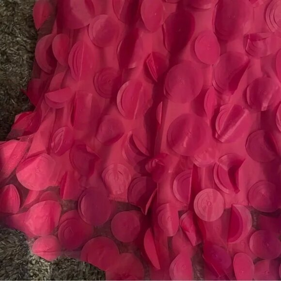 Polka Dot Applique High Waisted Midi Skirt - Picture 11 of 14